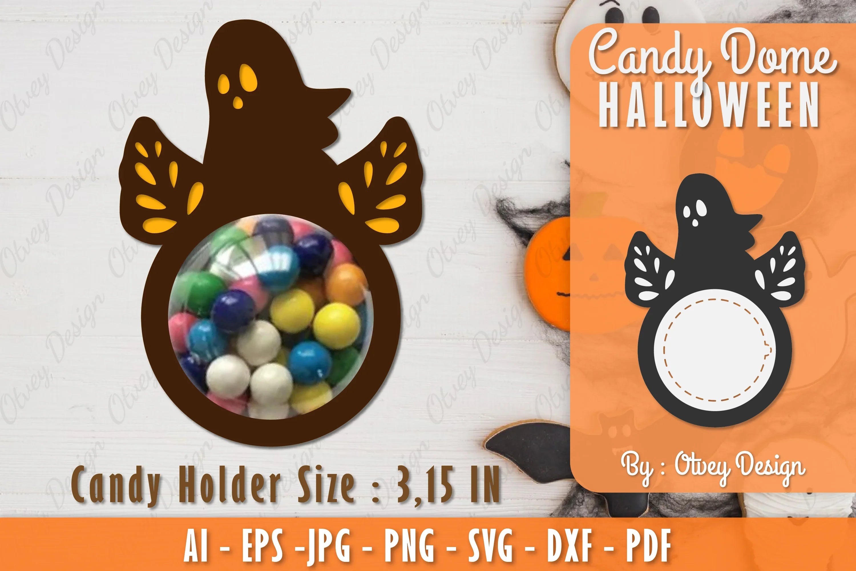Halloween Candy Dome SVG Bundle 20 - CraftNest - Digital Crafting and Art