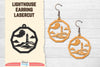 Lighthouse Earring Lasercut SVG Bundle