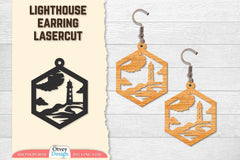 Lighthouse Earring Lasercut SVG Bundle 66 - CraftNest - Digital Crafting and Art