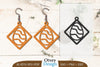 Happy Easter Egg Earring Lasercut SVG Bundle