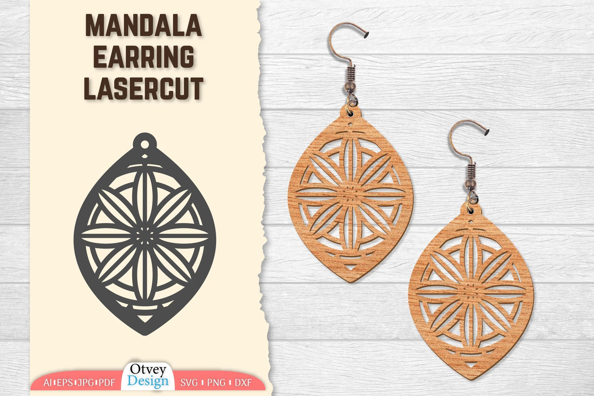 Earring Mandala Lasercut SVG Bundle 27 - CraftNest - Digital Crafting and Art