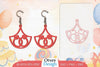 Birthday Earrings Lasercut SVG Bundle