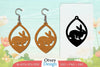 Earring Rabbit Lasercut SVG Bundle