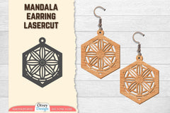 Earring Mandala Lasercut SVG Bundle 51 - CraftNest - Digital Crafting and Art