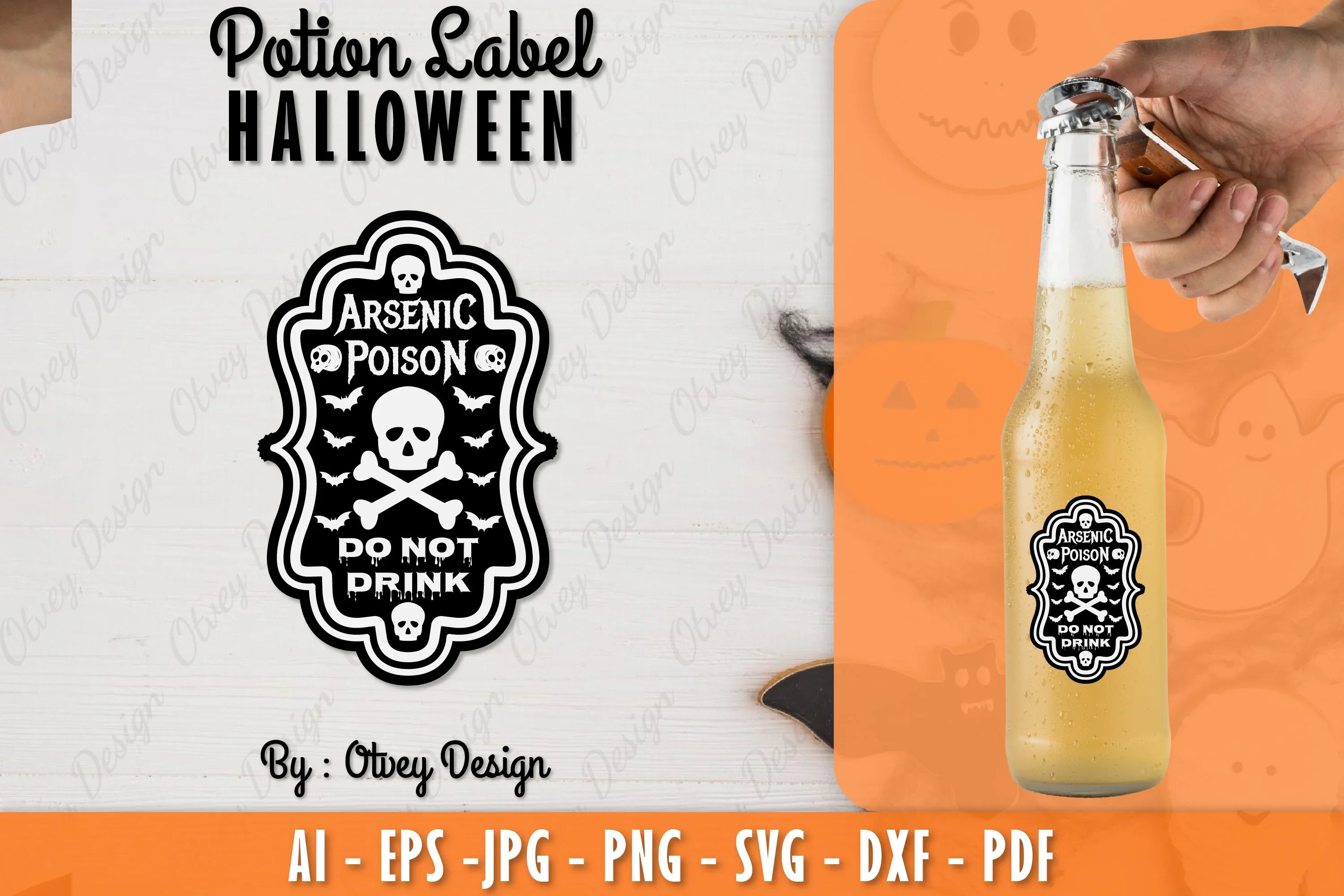 Halloween Potion Label SVG Bundle 35 - CraftNest - Digital Crafting and Art