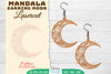 Earring Moon Mandala SVG Bundle
