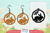 Earring Rabbit Lasercut SVG Bundle