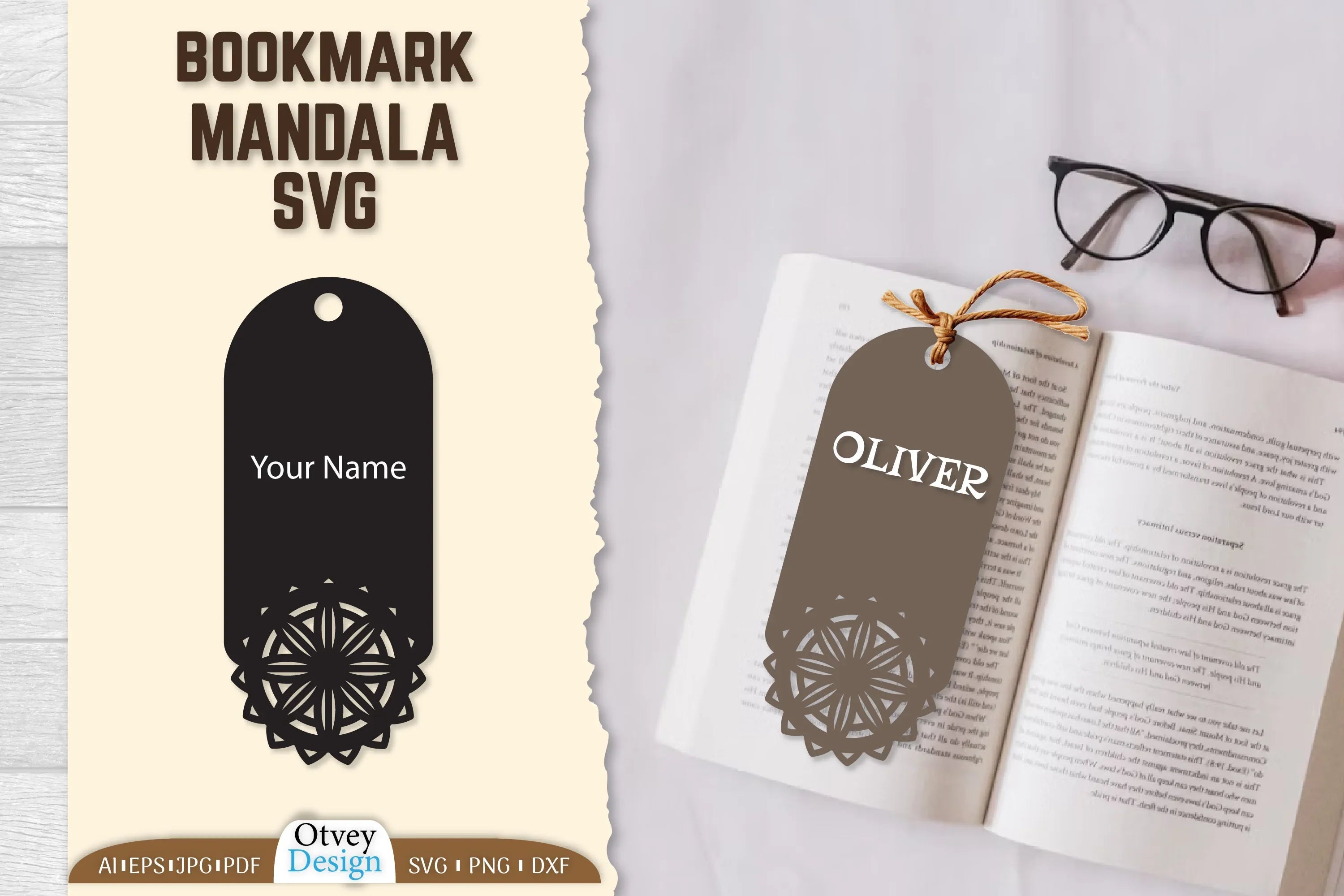 Mandala Bookmark SVG Bundle 10 - CraftNest - Digital Crafting and Art