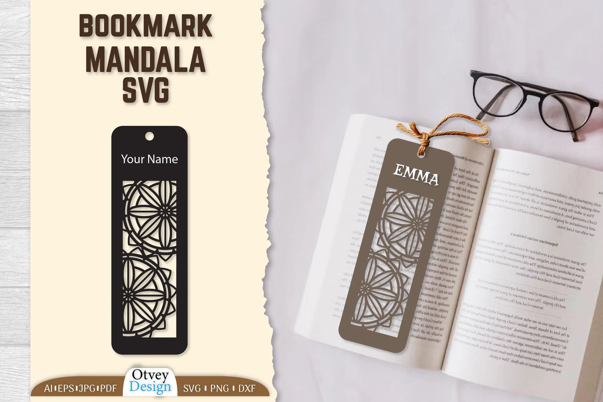 Mandala Bookmark SVG Bundle 8 - CraftNest - Digital Crafting and Art