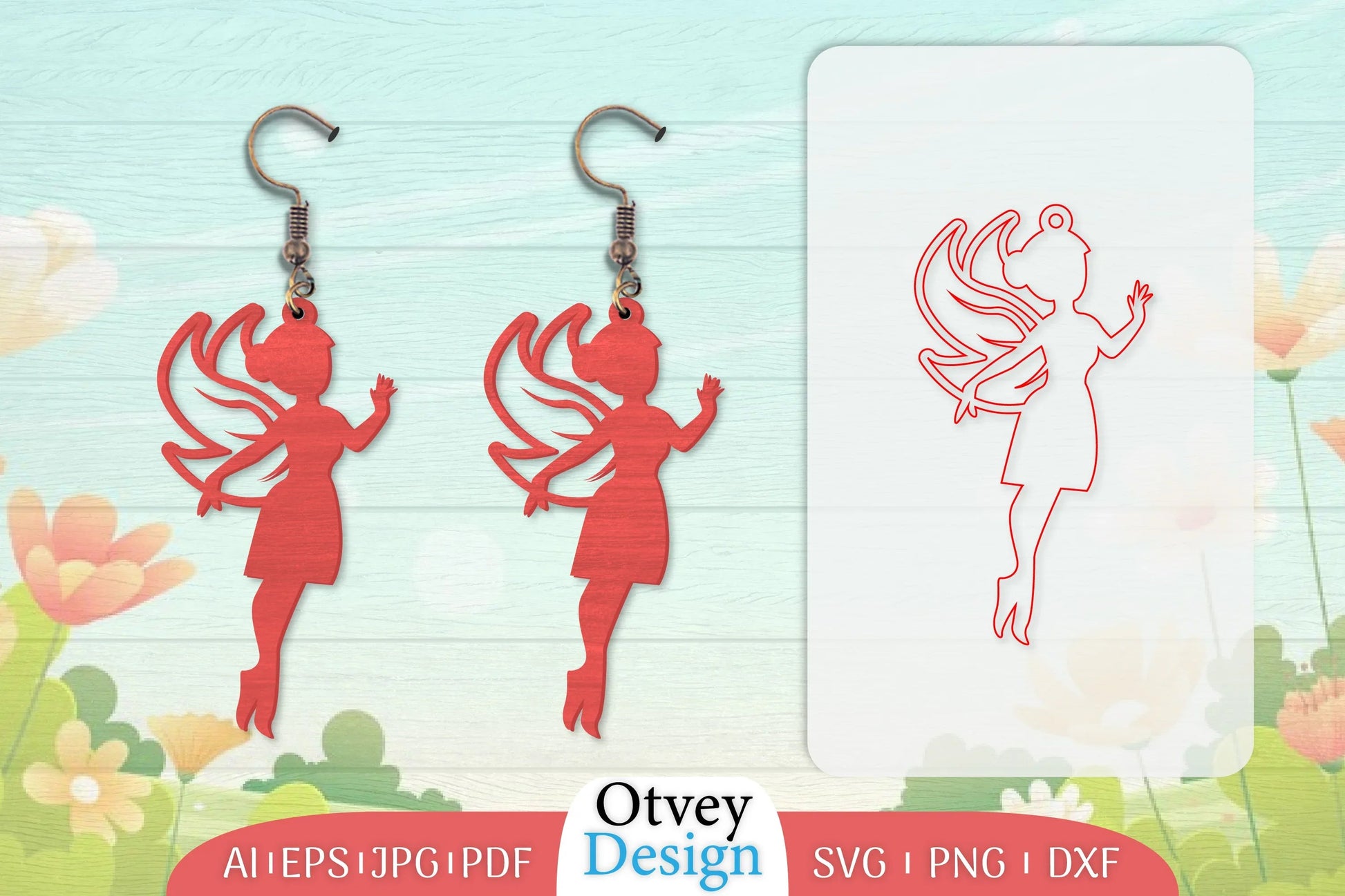 Fairy Earring Lasercut SVG Bundle 4 - CraftNest - Digital Crafting and Art