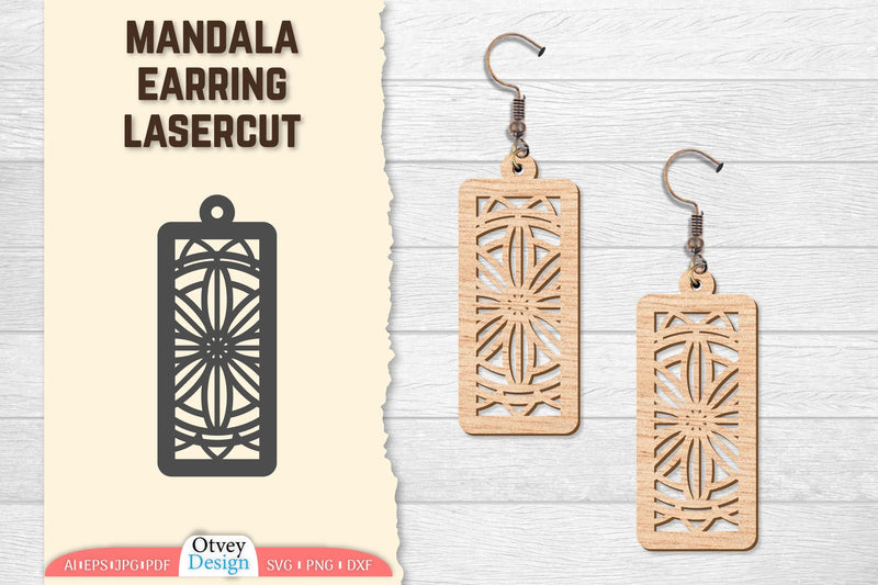 Earring Mandala Lasercut SVG Bundle 35 - CraftNest - Digital Crafting and Art
