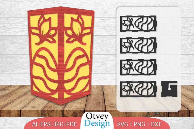 Happy Easter Lamp Lasercut SVG Bundle 7 - CraftNest - Digital Crafting and Art