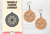 Earring Mandala Lasercut SVG Bundle