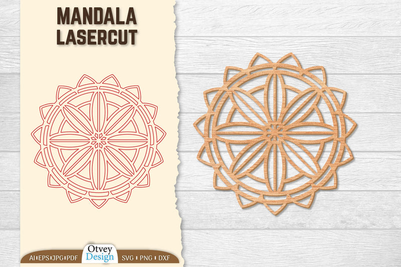 Mandala Lasercut SVG Bundle 4 - CraftNest - Digital Crafting and Art