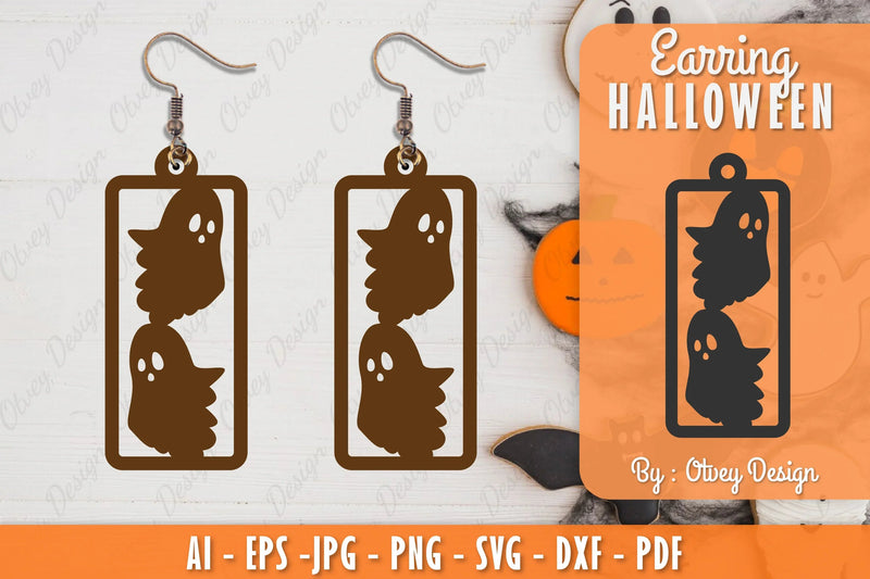 Earring Halloween Lasercut SVG Bundle 55 - CraftNest - Digital Crafting and Art