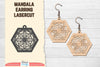 Earring Mandala Lasercut SVG Bundle