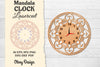 Clock Mandala Lasercut SVG Bundle
