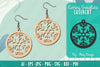 Snowflake Earring Lasercut SVG Bundle