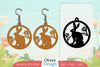 Earring Rabbit Lasercut SVG Bundle