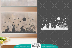 Easter Bunny Garden Scene SVG Bundle 5 - CraftNest - Digital Crafting and Art