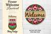 Flower Welcome Lasercut SVG Bundle