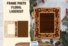 Floral Lasercut Frame Photo SVG Bundle