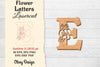 Flower Letters Laser Cut File SVG Bundle