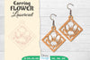 Earring Flower Lasercut SVG Bundle