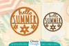 Hello Summer Round Lasercut SVG Bundle