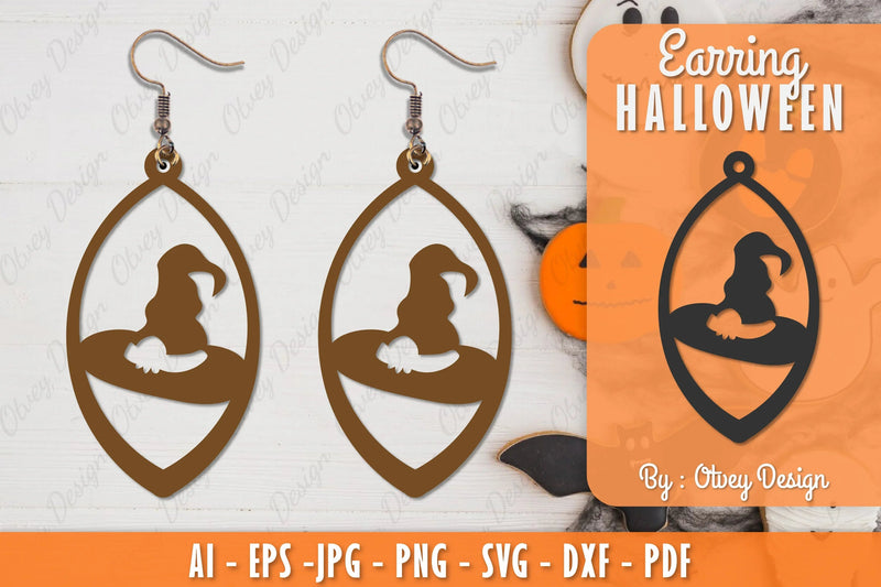 Earring Halloween Lasercut SVG Bundle 170 - CraftNest - Digital Crafting and Art
