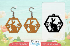 Earring Rabbit Lasercut SVG Bundle 77 - CraftNest - Digital Crafting and Art