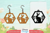 Earring Rabbit Lasercut SVG Bundle