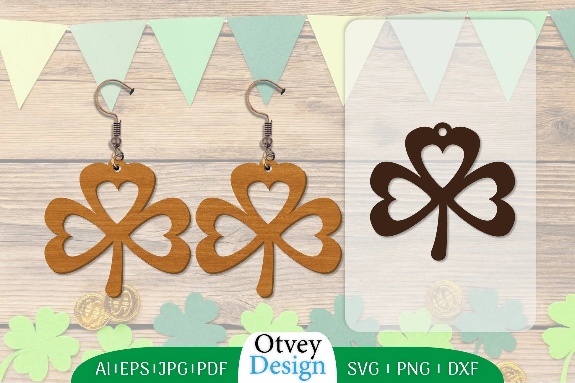 St Patrick's Day Earring Lasercut SVG Bundle 6 - CraftNest - Digital Crafting and Art