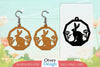 Earring Rabbit Lasercut SVG Bundle