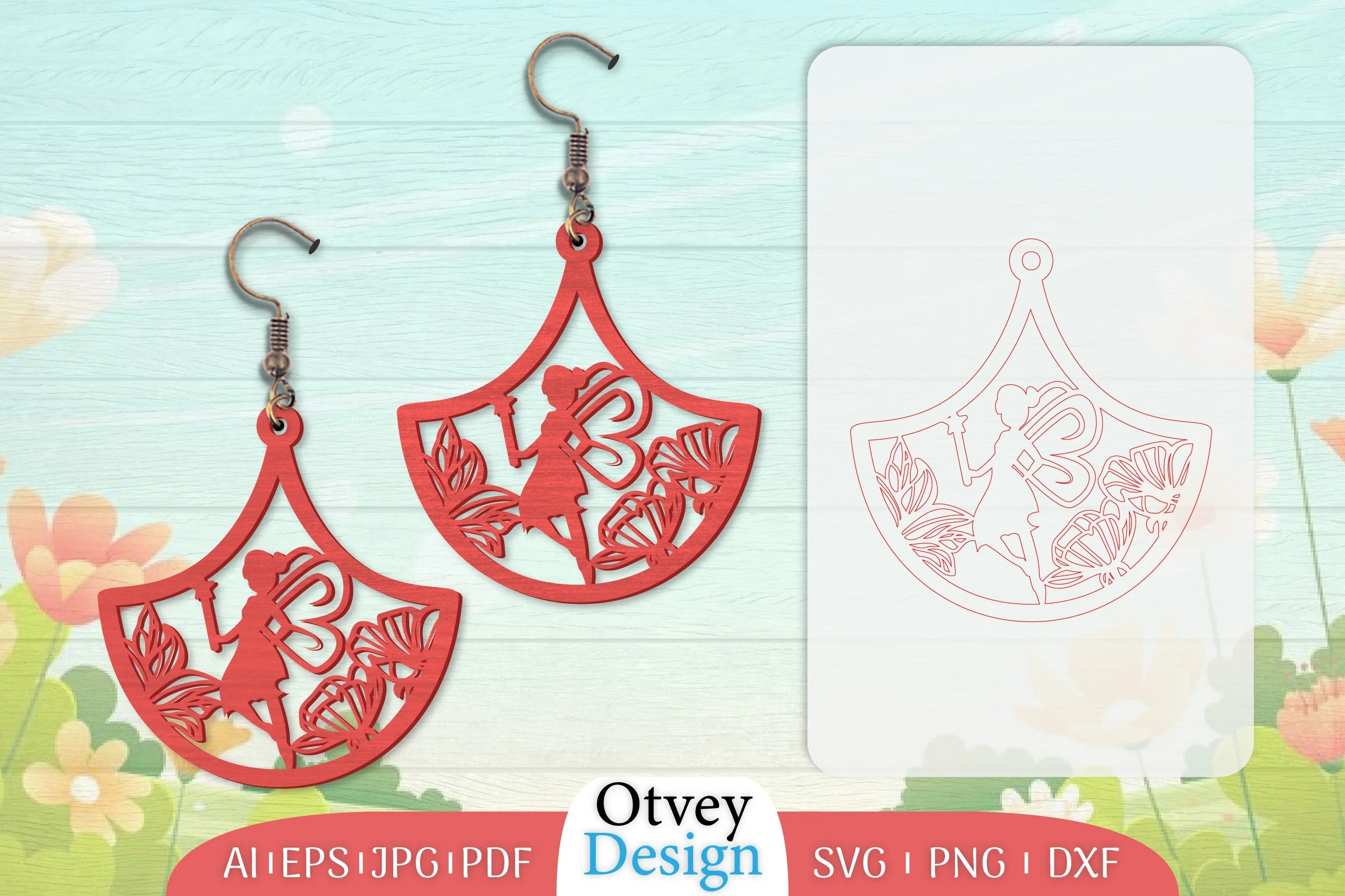 Fairy Earring Lasercut SVG Bundle 45 - CraftNest - Digital Crafting and Art