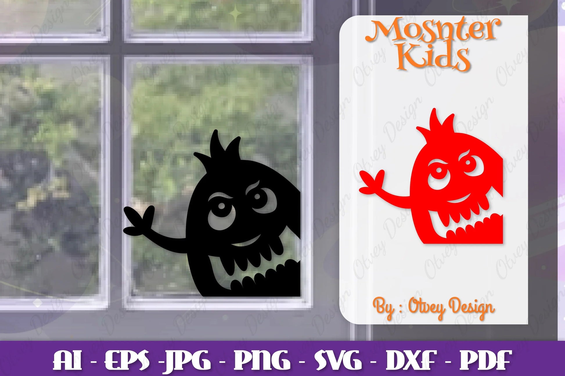 Halloween Window Cling Decor SVG Bundle - CraftNest - Digital Crafting and Art