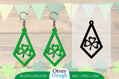 St Patrick's Day Lasercut Earring SVG Bundle 3 - CraftNest - Digital Crafting and Art