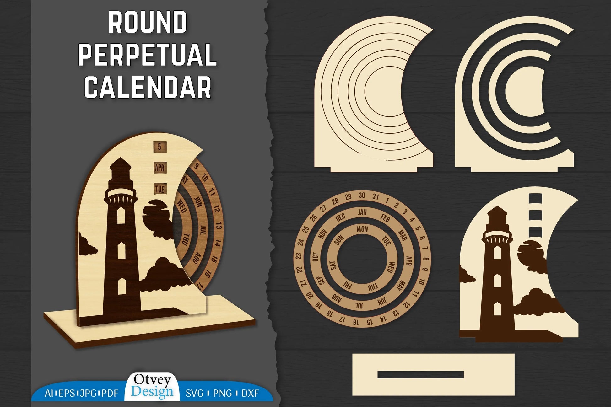 Perpetual Calendar SVG Bundle - CraftNest - Digital Crafting and Art