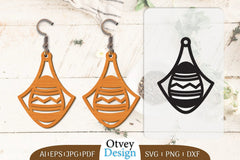 Happy Easter Egg Earring Lasercut SVG Bundle 32 - CraftNest - Digital Crafting and Art