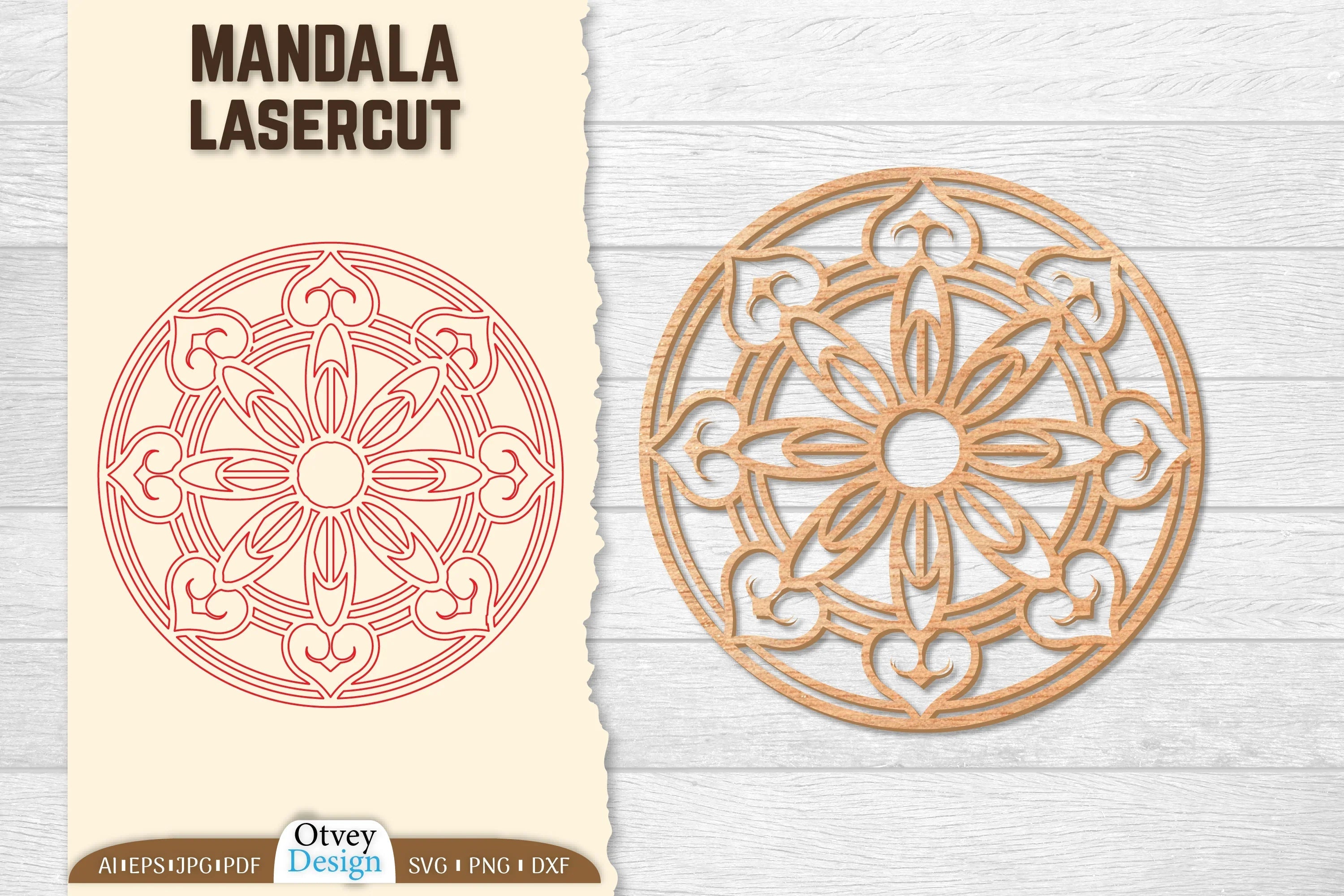 Mandala Lasercut SVG Bundle 5 - CraftNest - Digital Crafting and Art