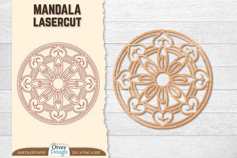 Mandala Lasercut SVG Bundle 5 - CraftNest - Digital Crafting and Art
