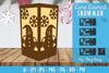 Snowman Lamp Lasercut SVG Bundle