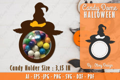 Halloween Candy Dome SVG Bundle 21 - CraftNest - Digital Crafting and Art