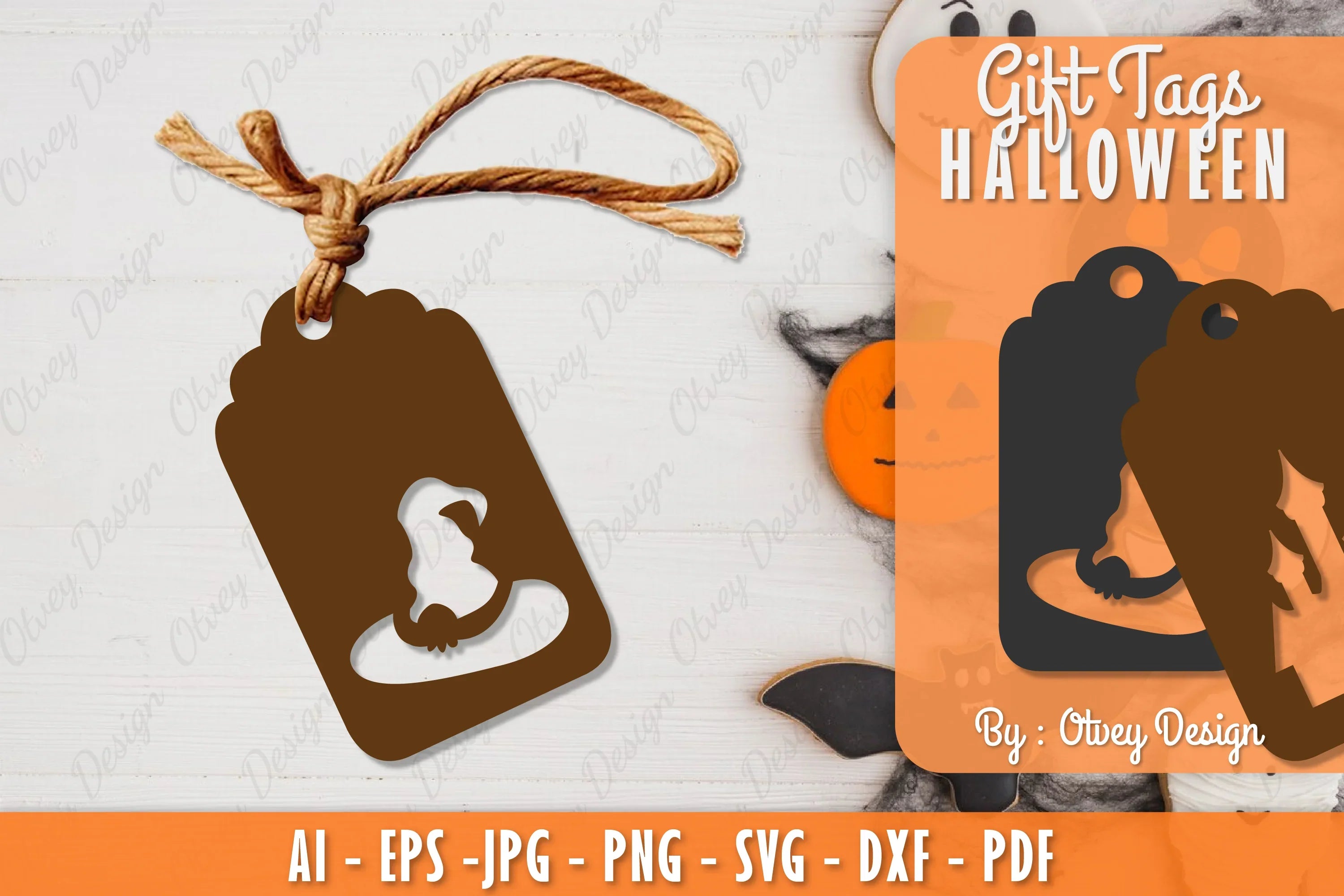 Halloween Gift Tags SVG Bundle 26 - CraftNest - Digital Crafting and Art