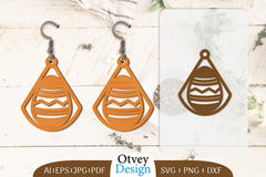 Happy Easter Egg Earring Lasercut SVG Bundle 44 - CraftNest - Digital Crafting and Art
