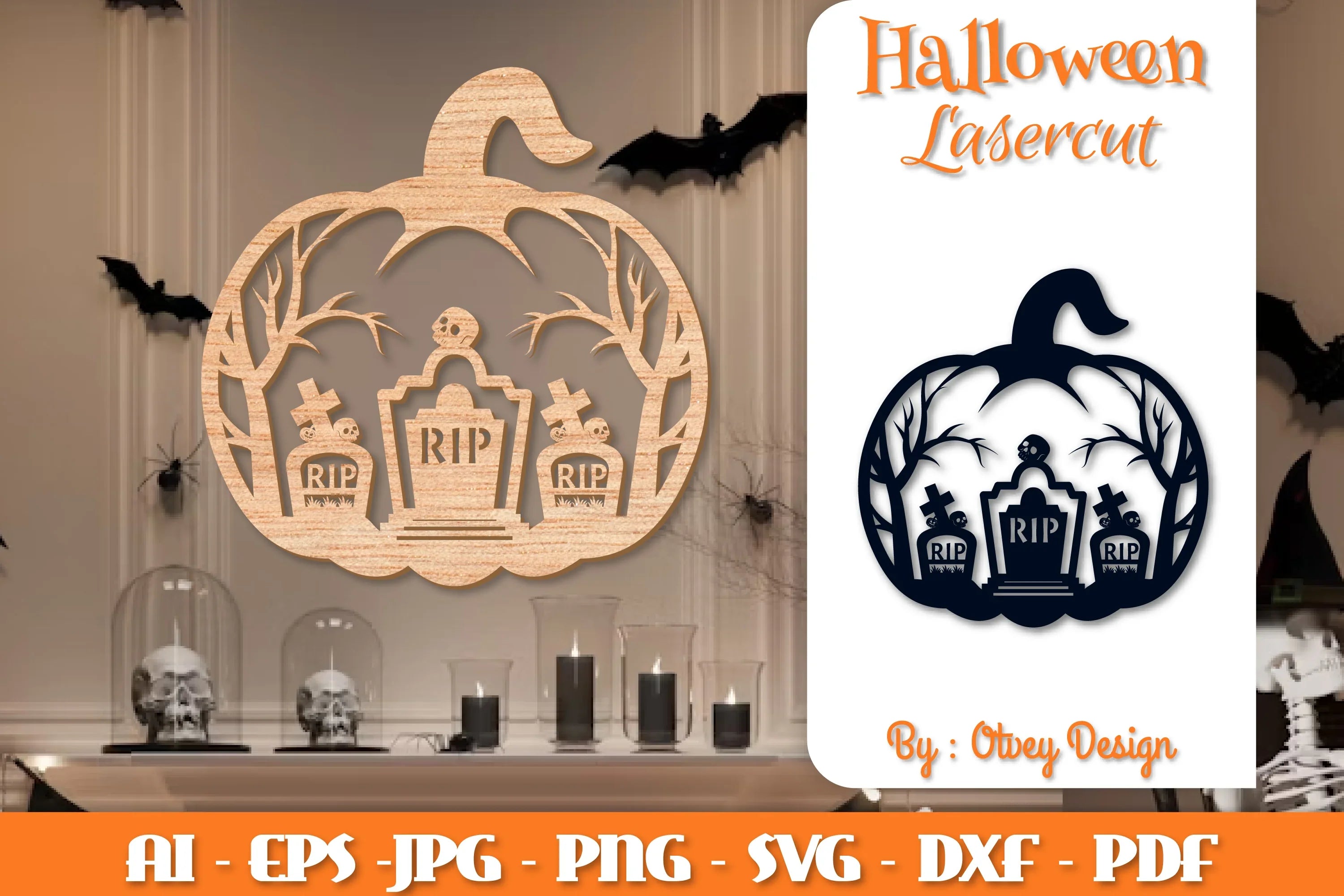 Halloween Pumpkins Lasercut SVG Bundle - CraftNest - Digital Crafting and Art