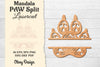 Paw Mandala Split Lasercut SVG Bundle