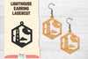 Lighthouse Earring Lasercut SVG Bundle