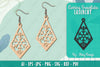 Snowflake Earring Lasercut SVG Bundle