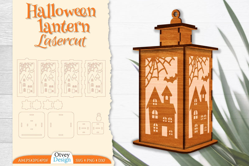 Halloween Lantern Lasercut SVG Bundle - CraftNest - Digital Crafting and Art